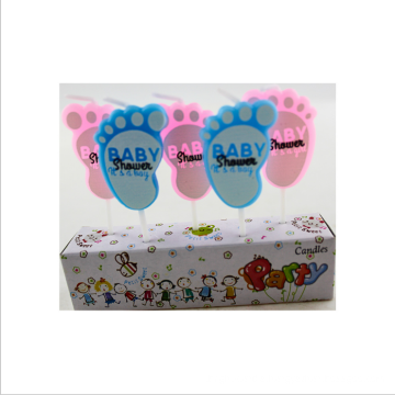 Foot Shaped Birthday Candle Celebration for Baby Party